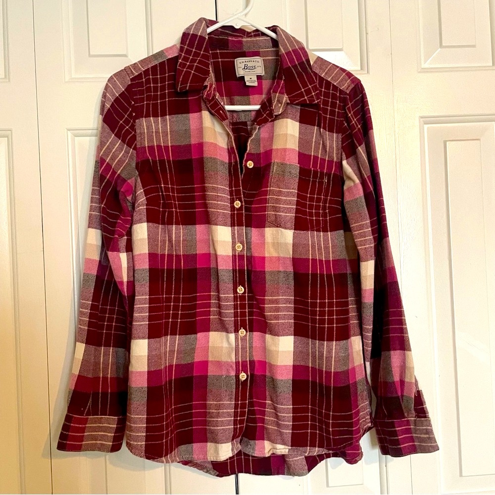 G.H. Bass & Co. Plaid Shirt in Red and Pink
